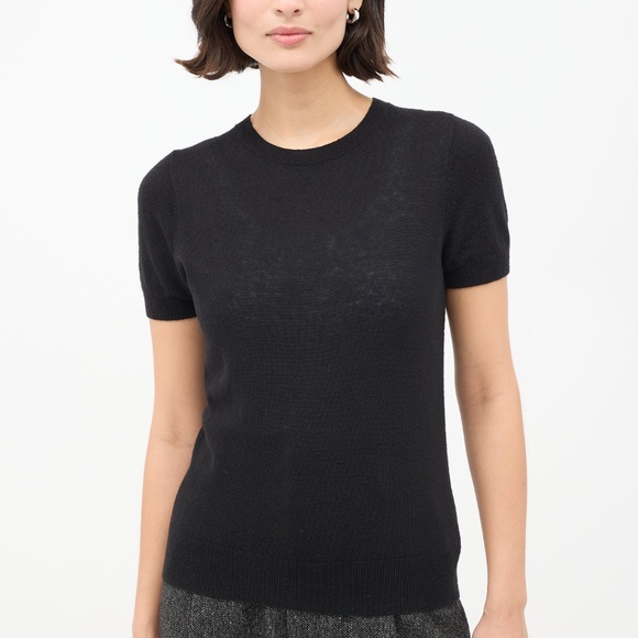 The Row Cashmere & Silk Knit Short Sleeve Top Size S - Picture 1 of 6